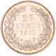 Koninkrijksmunten Nederland 25 cent 1893