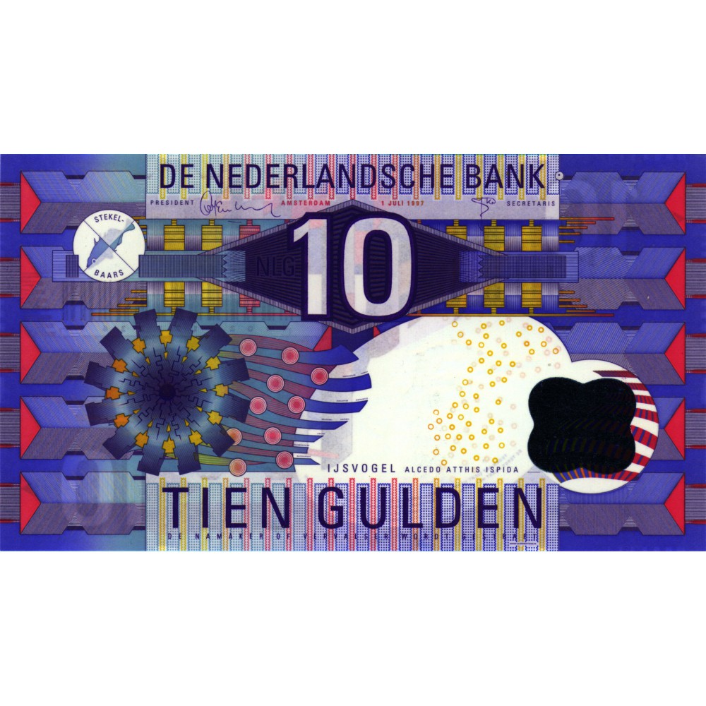 20 jaar euro! Het laatste Nederlandse 10 gulden biljet