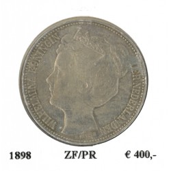 Koninkrijksmunten Nederland 2½ gulden 1898