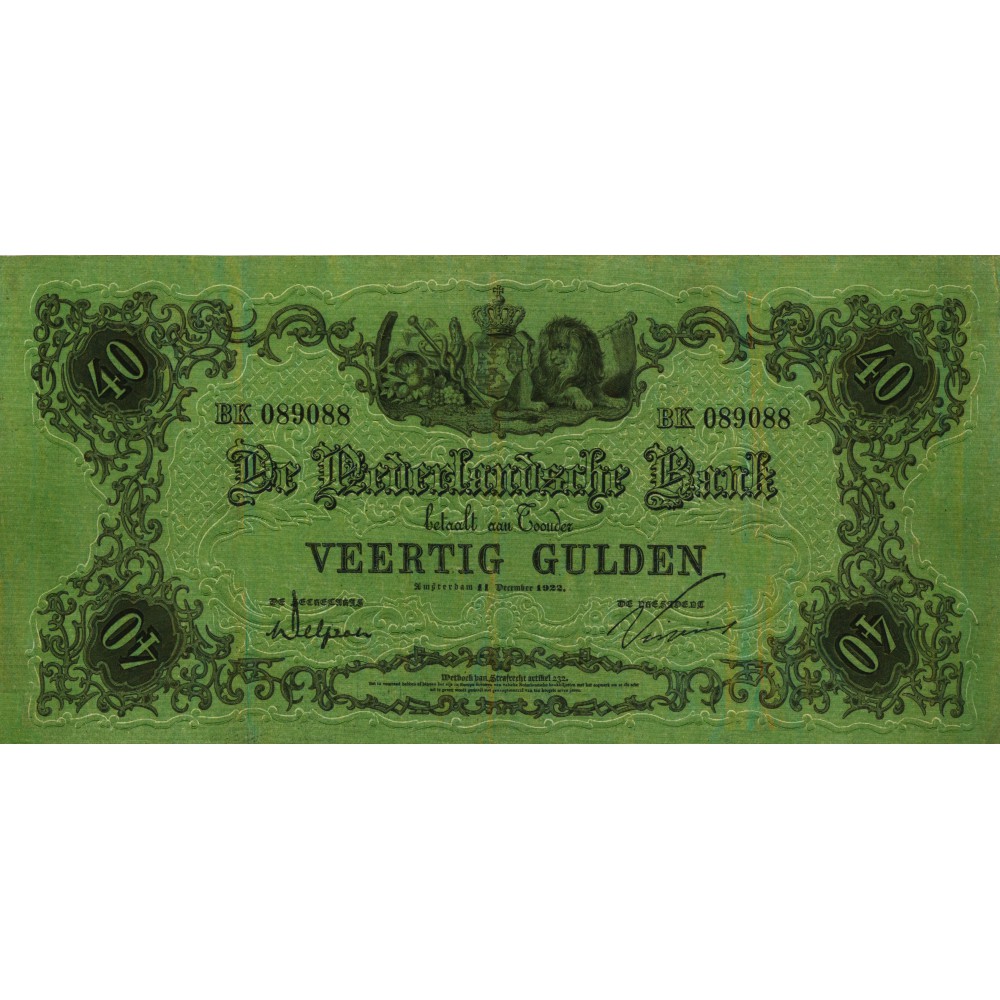 Nederland 40 Gulden 1860