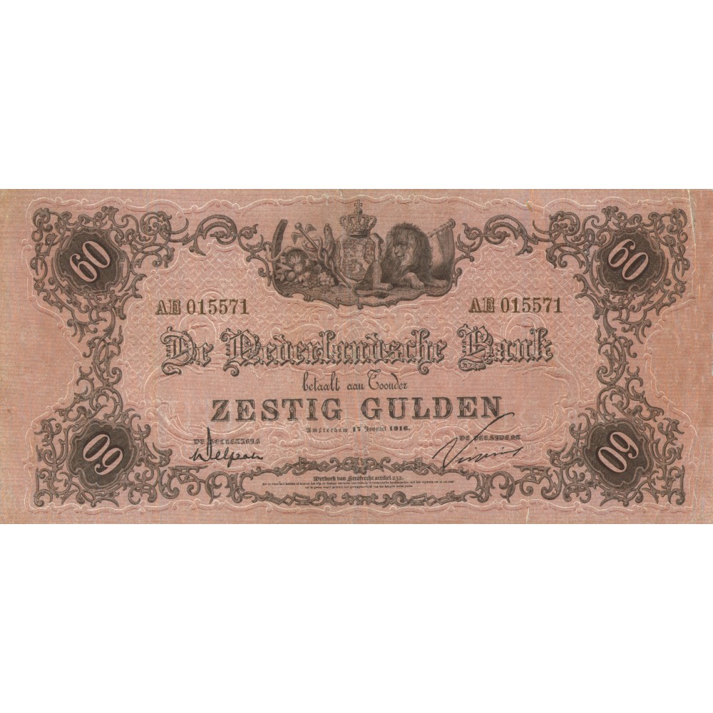 Nederland 60 Gulden 1860