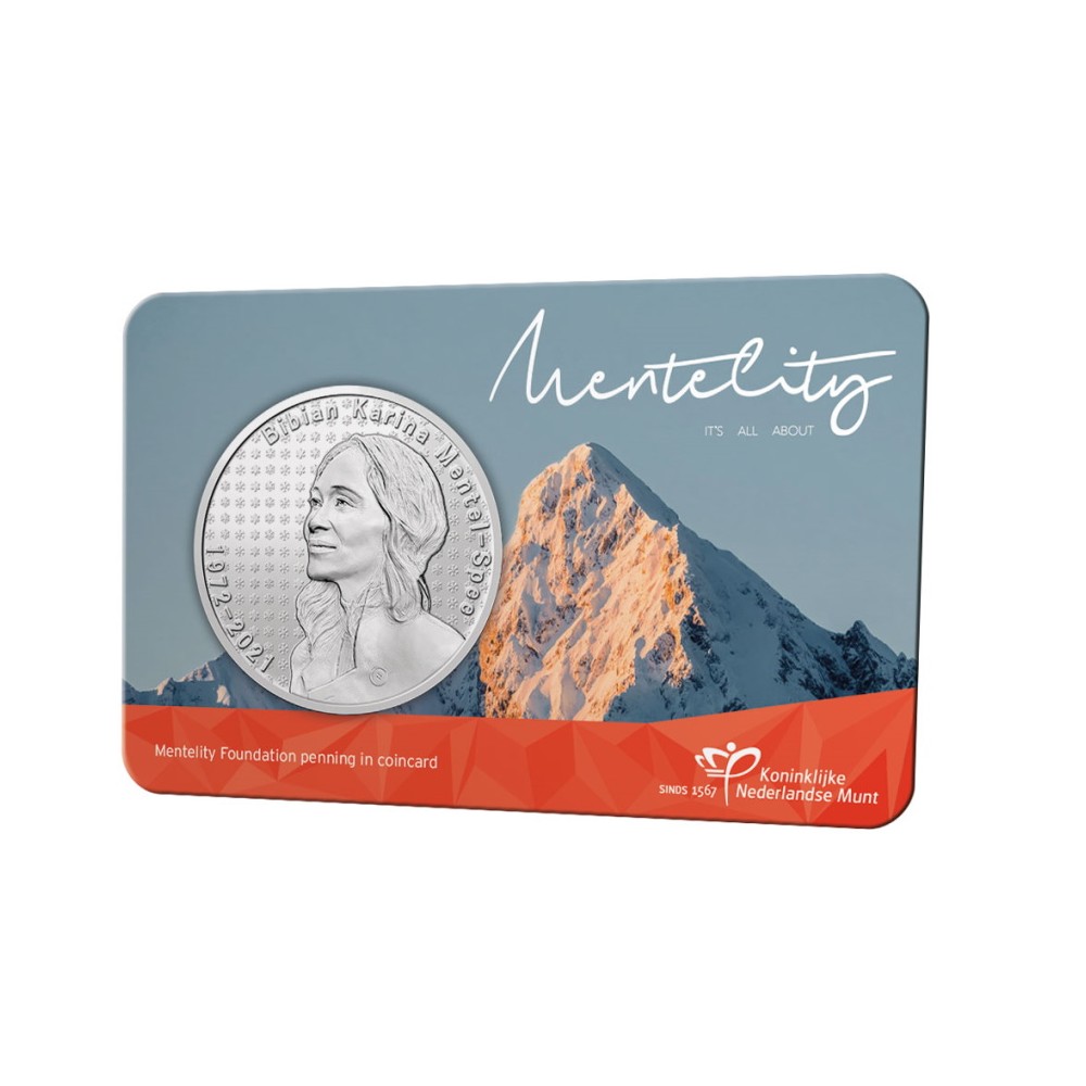 Nederland penning in coincard 2022 'Mentelity Foundation'