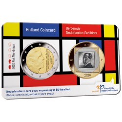 Nederland Holland Coincard 2020 Piet Mondriaan