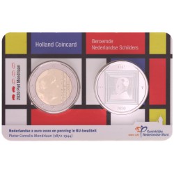 Nederland Holland Coincard 2020 Piet Mondriaan