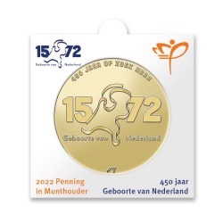 Officiële penning in munthouder 2022 '450 jaar geboorte van Nederland'