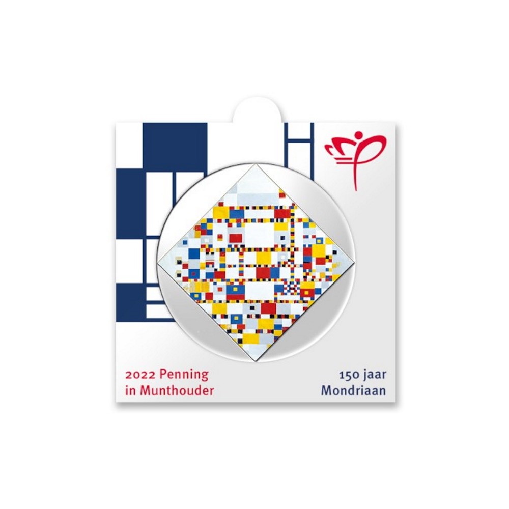 Officiële penning in munthouder 2022 'Piet Mondriaan'