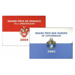 Monaco & San Marino blister Grand Prix 1c t/m 2 E 2004/2005