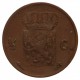 Koninkrijksmunten Nederland ½ cent 1821 U
