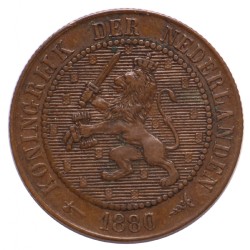 Koninkrijksmunten Nederland 2½ cent 1880
