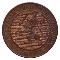 Koninkrijksmunten Nederland 2½ cent 1886