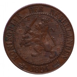 Koninkrijksmunten Nederland 2½ cent 1894