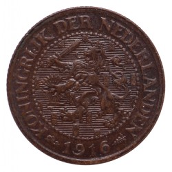 Koninkrijksmunten Nederland 2½ cent 1916