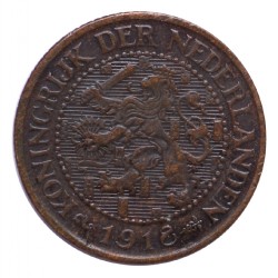 Koninkrijksmunten Nederland 2½ cent 1918