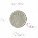 Koninkrijksmunten Nederland 25 cent 1823 B