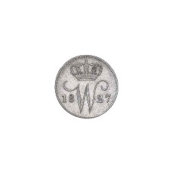 Koninkrijksmunten Nederland 25 cent 1827 B