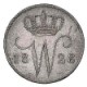 Koninkrijksmunten Nederland 25 cent 1828 B