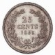 Koninkrijksmunten Nederland 25 cent 1850
