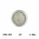 Koninkrijksmunten Nederland 25 cent 1901 brede hals