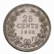Koninkrijksmunten Nederland 25 cent 1903