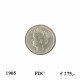 Koninkrijksmunten Nederland 25 cent 1905