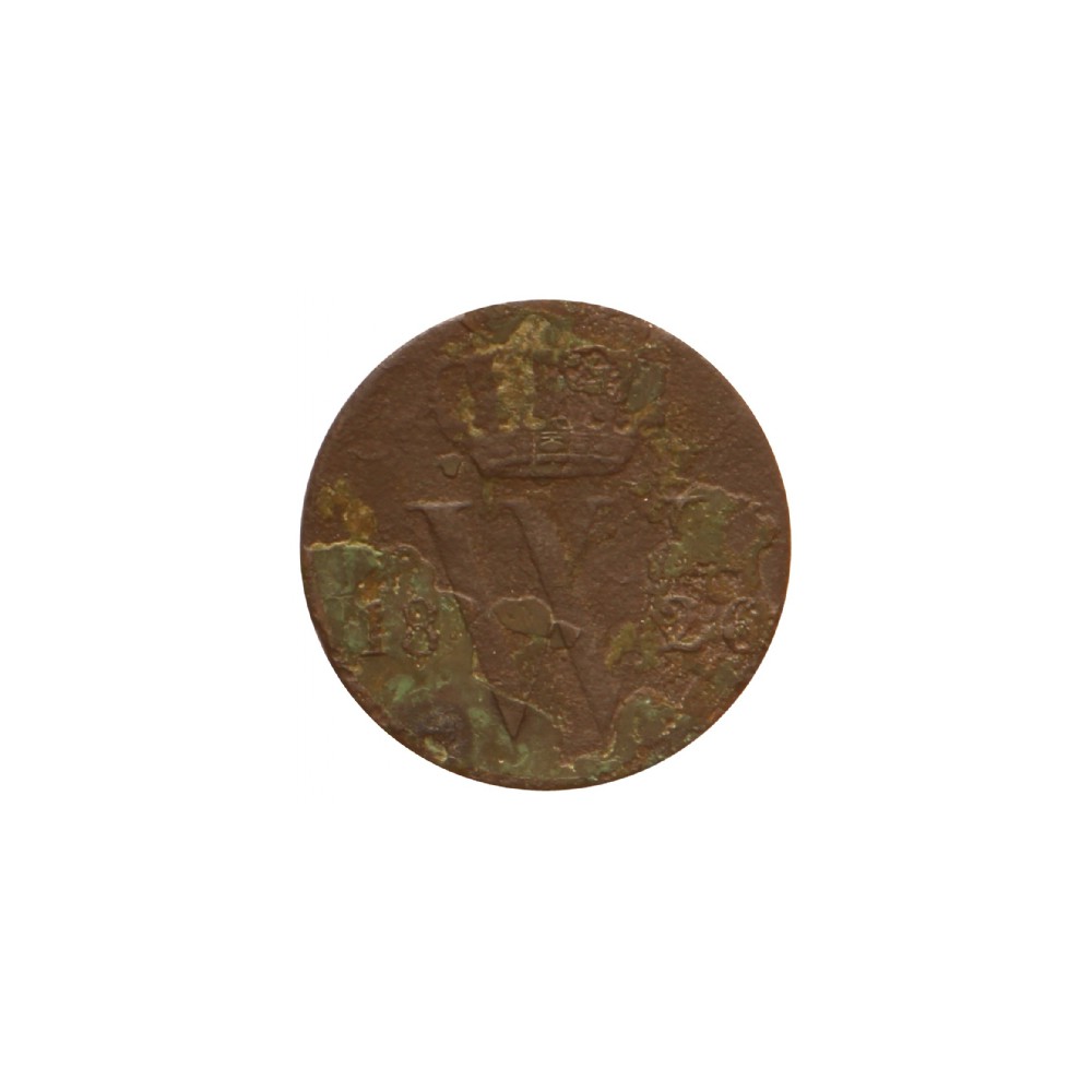 Koninkrijksmunten Nederland ½ cent 1826 U