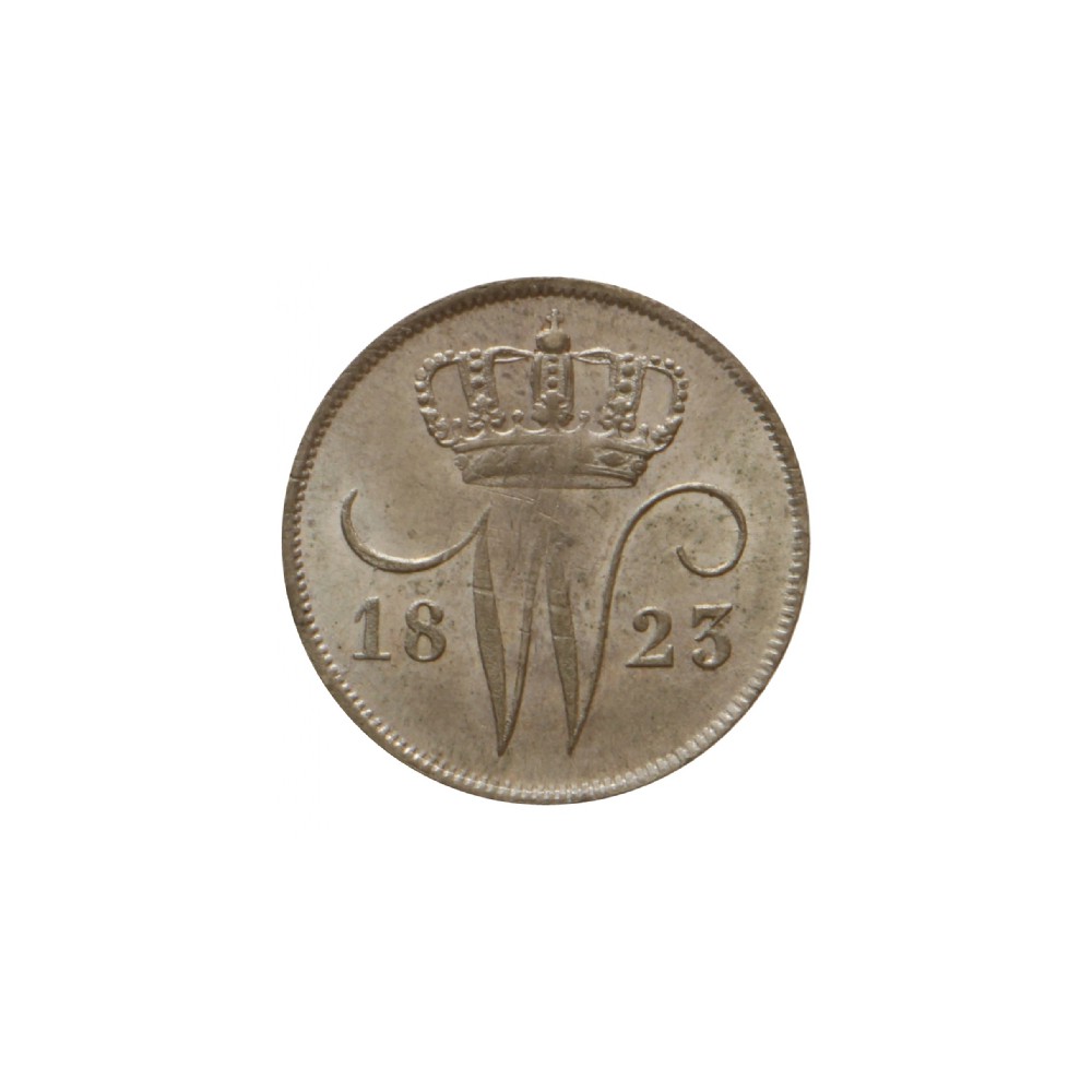 Koninkrijksmunten Nederland 10 cent 1823 B