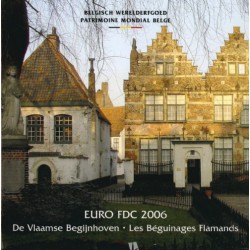 België BU-set 2006 'De Vlaamse Begijnhoven' met gekleurde penning