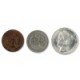 Koninkrijksmunten Nederland complete serie 1907: 1, 5 cent,  ½ en 1 gulden.