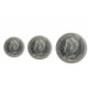Koninkrijksmunten Nederland complete serie 1910: 10, 25 cent, ½ en 1 gulden. 