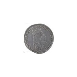 Nederlandse 1 gulden West-Friesland V.O.C. 1786 Romeinse I en rechte 7 in jaartal