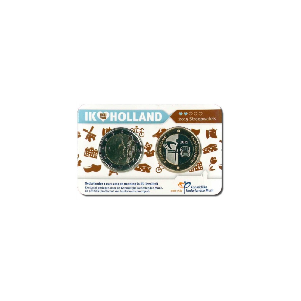 Nederland Holland Coincard 2015 'Deel 2: Stroopwafels'