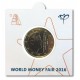 Officiële munthouder 1 euro 2016 'World Money Fair Berlijn'