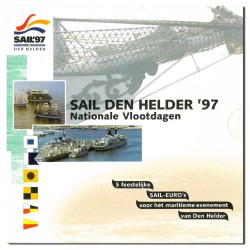 Set met 5 feestelijke Sail-euro's 1997 'voor hét maritieme evenement van Den Helder'