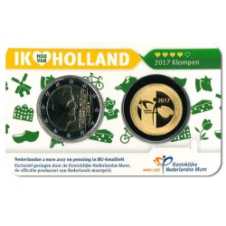 Nederland Holland Coincard 2017 'Deel 4: Klompen' in GOUD