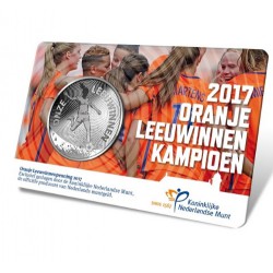 Nederland Oranje Leeuwinnenpenning 2017 in coincard