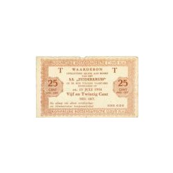 25 cent S.S. Zuiderkruis, 25 Juli 1950
