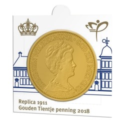 Nederland Officiële munthouder 2018 'Replica eerste Gouden Tientje 1911'