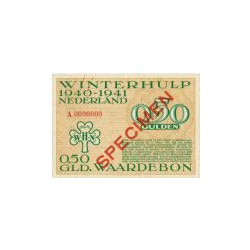 Winterhulp, Waardebonnen voor het seizoen 1940/1941, serie A 0,50 gulden