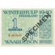 Winterhulp, Waardebonnen voor het seizoen 1940/1941, serie B 1 gulden
