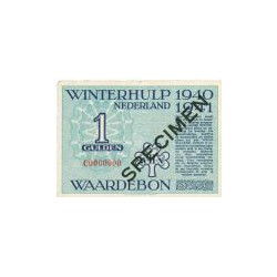 Winterhulp, Waardebonnen voor het seizoen 1940/1941, serie C 1 gulden