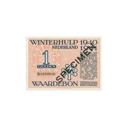 Winterhulp, Waardebonnen voor het seizoen 1940/1941, serie D 1 gulden
