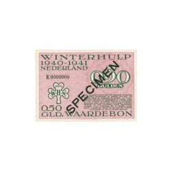 Winterhulp, Waardebonnen voor het seizoen 1940/1941, serie E 0,50 gulden