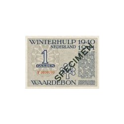 Winterhulp, Waardebonnen voor het seizoen 1940/1941, serie F 1 gulden