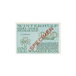 Winterhulp, Waardebonnen voor het seizoen 1941/1942, serie J 0,50 gulden 