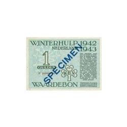 Winterhulp, Waardebonnen voor het seizoen 1942/1943, serie P 1 gulden
