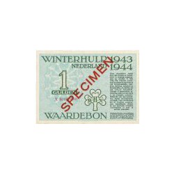 Winterhulp, Waardebonnen voor het seizoen 1943/1944, serie X 1 gulden 