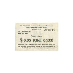 $ 0,05 (0,133 gld) S.S. Veendam, Reis nr. 136