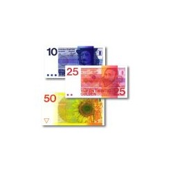 Nederland 10, 25 en 50 gulden biljetten "De Nederlandsche Bank"